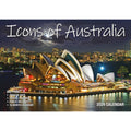 Icons of Australia - 2024 Rectangle Wall Calendar 16 Months Famous Landmarks V474-614567