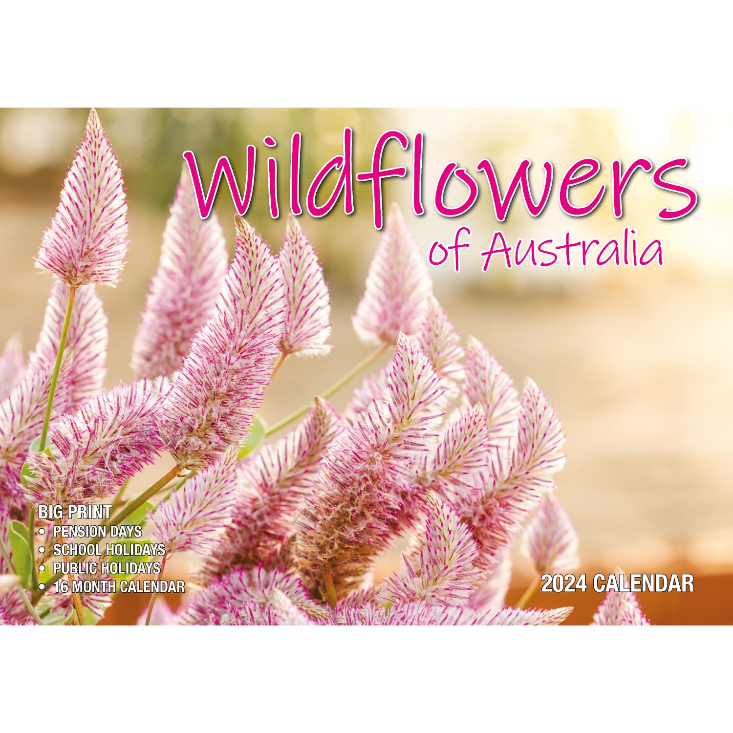 Wildflowers of Australia - 2024 Rectangle Wall Calendar 16 Months Floral Images V474-614571