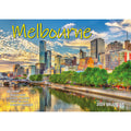 Melbourne - 2024 Rectangle Wall Calendar 16 Months Planner Cityscapes Landmarks V474-614572