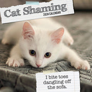 Cat Shaming - 2024 Square Wall Calendar Pets Animals 16 Months Premium Planner V474-615349
