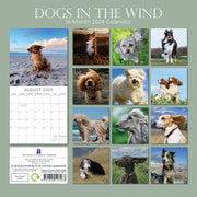Dogs in the Wind 2024 Square Wall Calendar Pets Animals 16 Month Premium Planner V474-615353