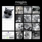 Moggies - 2024 Square Wall Calendar Pets Animals 16 Months Premium Planner Gift V474-615355