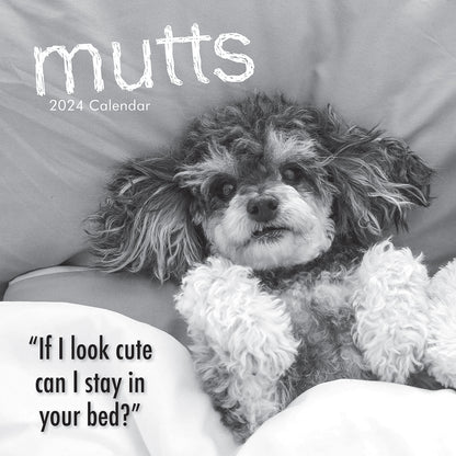 Mutts - 2024 Square Wall Calendar Pets Animals 16 Month Premium Planner New Year V474-615356