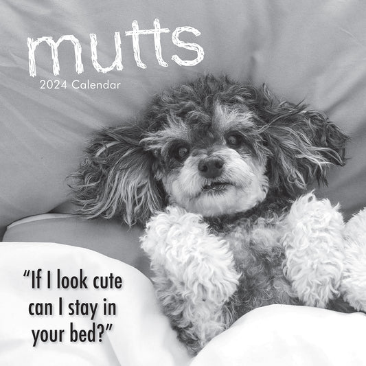 Mutts - 2024 Square Wall Calendar Pets Animals 16 Month Premium Planner New Year V474-615356