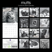Mutts - 2024 Square Wall Calendar Pets Animals 16 Month Premium Planner New Year V474-615356