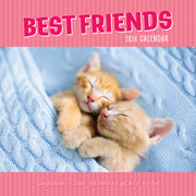 Best Friends - 2024 Square Wall Calendar Pets Animals 16 Months Premium Planner V474-615357