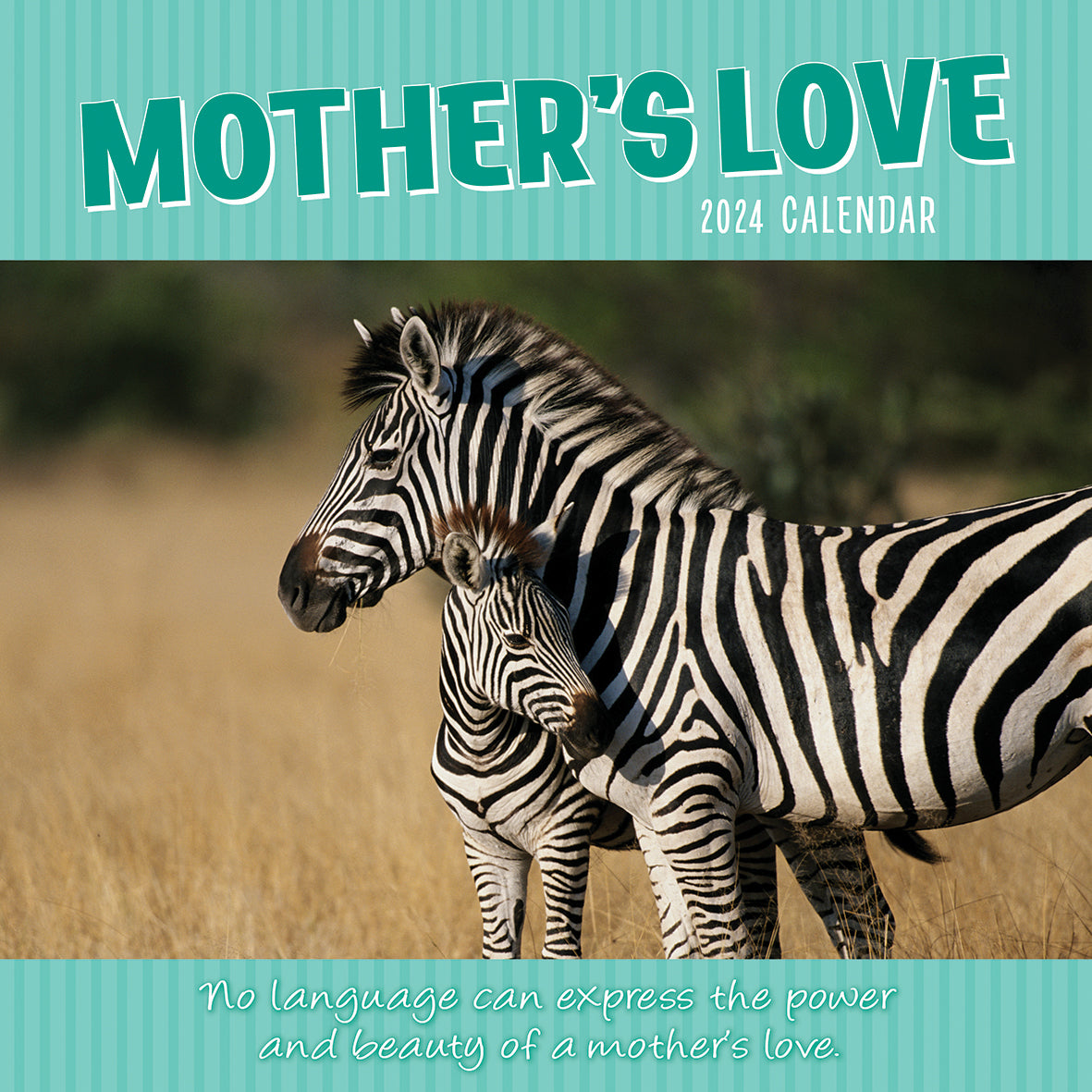 Mother's Love - 2024 Square Wall Calendar Pets Animals 16 Months Premium Planner V474-615360