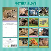 Mother's Love - 2024 Square Wall Calendar Pets Animals 16 Months Premium Planner V474-615360