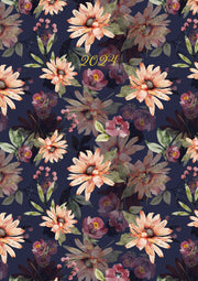 Blushing Blooms - 2024 A5 Padded Cover Diary Premium Planner Book New Year Gift V474-617543