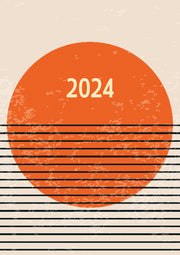 Sunrise 2024 A5 Padded Cover Diary Premium Planner Book Christmas New Year Gift V474-617547