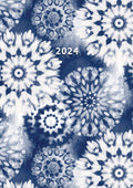 Tie-dye 2024 A5 Padded Cover Diary Premium Planner Book Christmas New Year Gift V474-617548