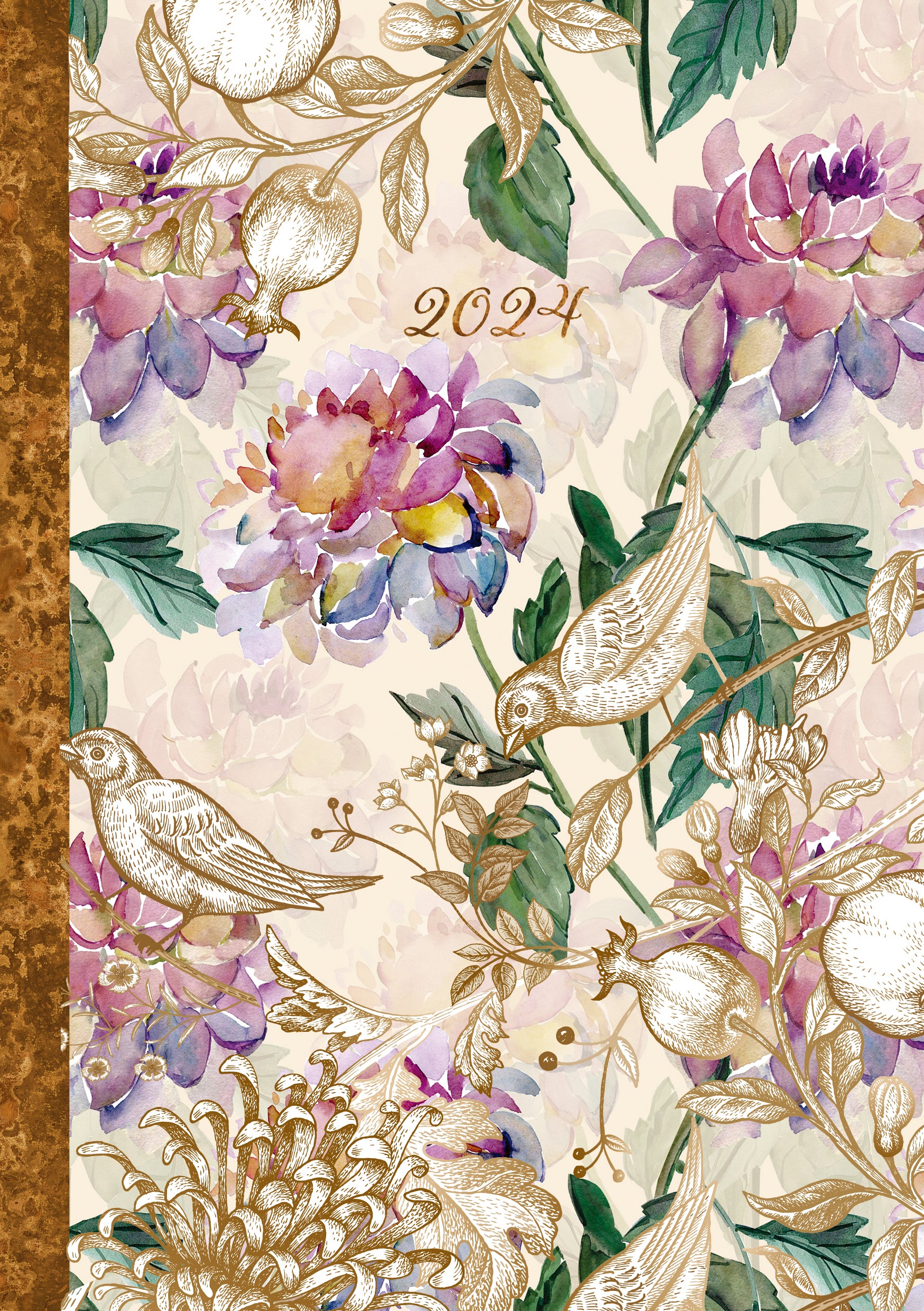 Blooming Gorgeous 2024 A5 Padded Cover Diary Premium Planner Book New Year Gift V474-617549