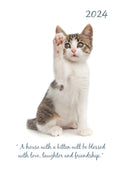 Cute Kittens 2024 A5 Padded Cover Diary Premium Planner Book Xmas New Year Gift V474-617551
