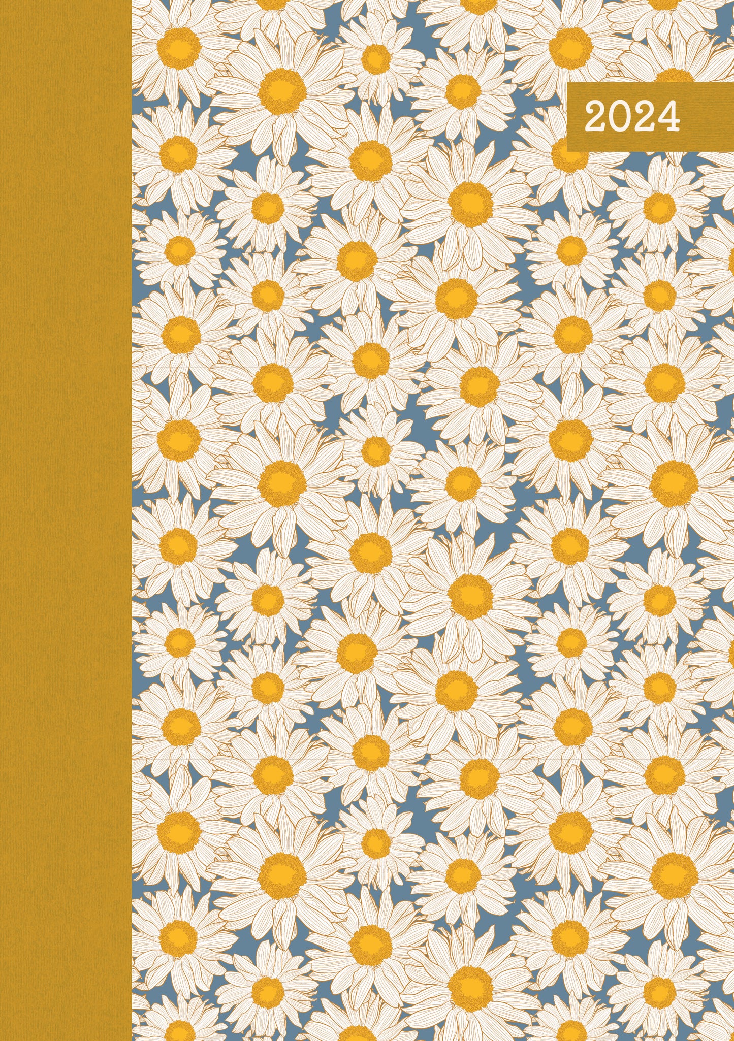 Hazy Daisies 2024 A5 Padded Cover Diary Premium Planner Book Xmas New Year Gift V474-617552