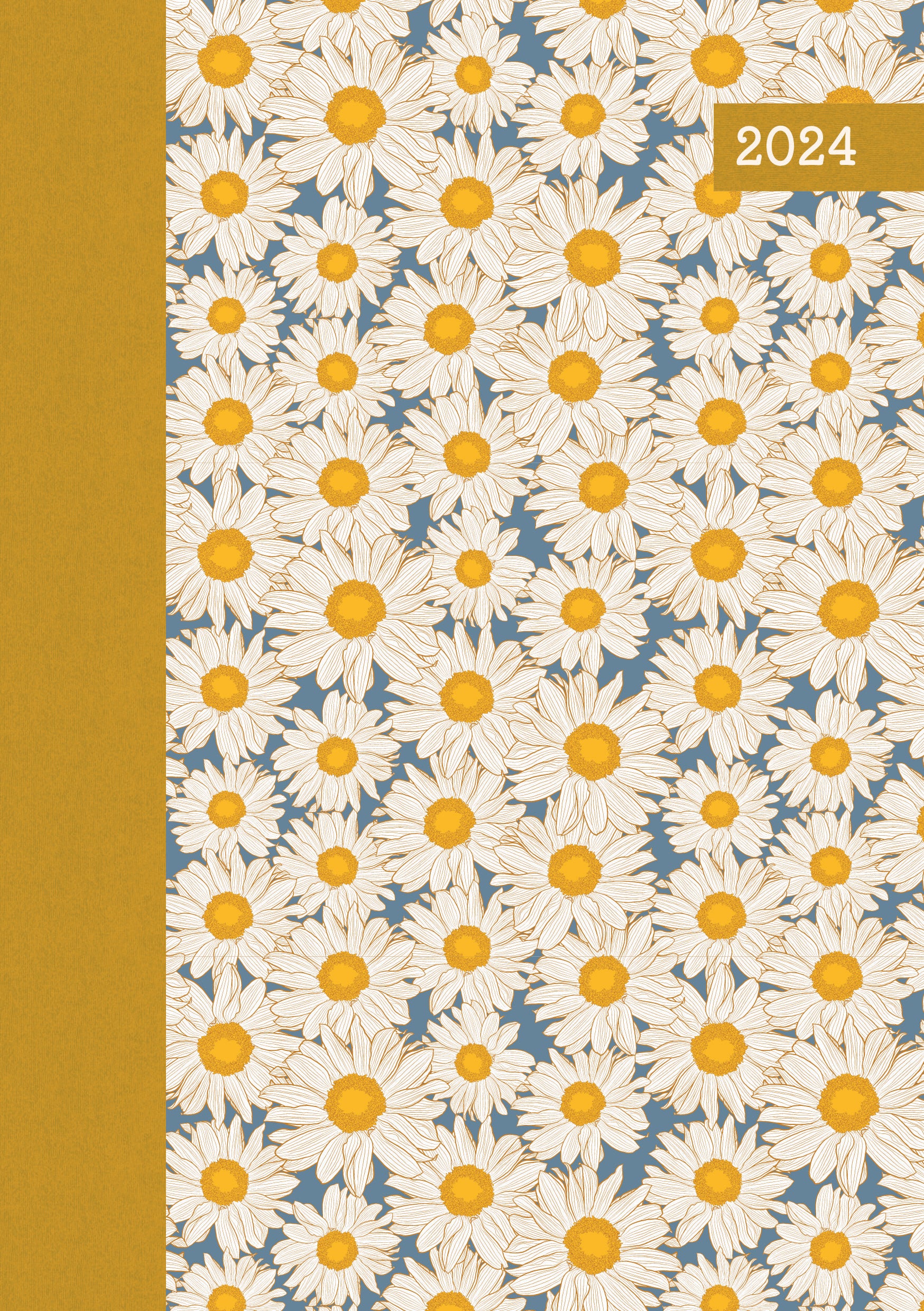 Hazy Daisies 2024 A5 Padded Cover Diary Premium Planner Book Xmas New Year Gift V474-617552