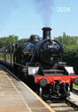 Steam Trains 2024 A5 Padded Cover Diary Premium Planner Book Xmas New Year Gift V474-617554