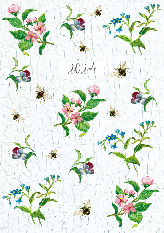 Beauty of Nature - 2024 A5 Padded Cover Diary Premium Planner Book New Year Gift V474-617559