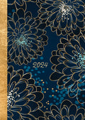 Dahlia - 2024 A5 Padded Cover Diary Premium Planner Book Christmas New Year Gift V474-617562