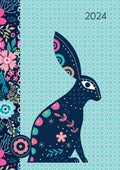 Hippity Hop - 2024 A5 Padded Cover Diary Premium Planner Book Xmas New Year Gift V474-617565