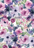Lilac Blush - 2024 A5 Padded Cover Diary Premium Planner Book Xmas New Year Gift V474-617566