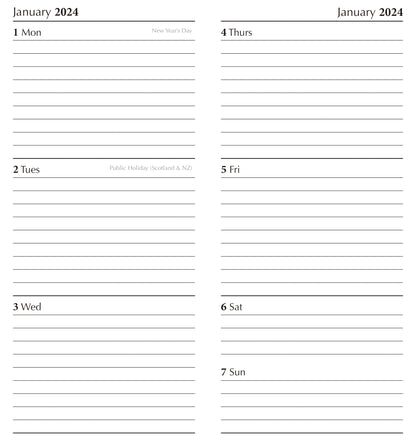 Joy - 2024 Flexi Pocket Diary Premium Planner Christmas Xmas New Year Gift V474-617594