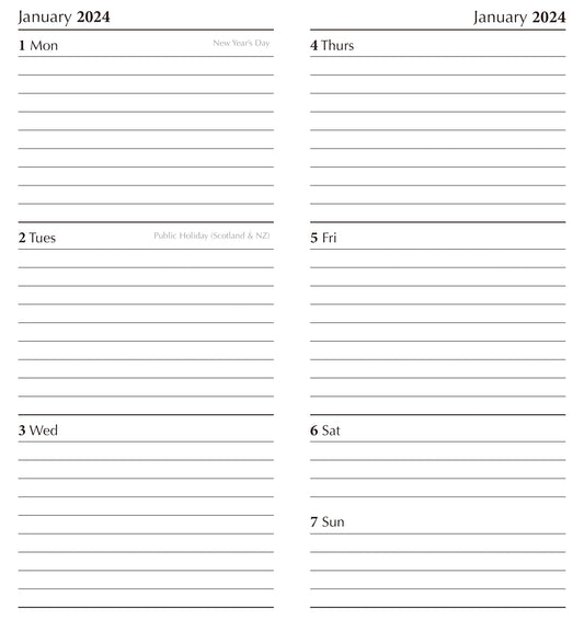 Joy - 2024 Flexi Pocket Diary Premium Planner Christmas Xmas New Year Gift V474-617594