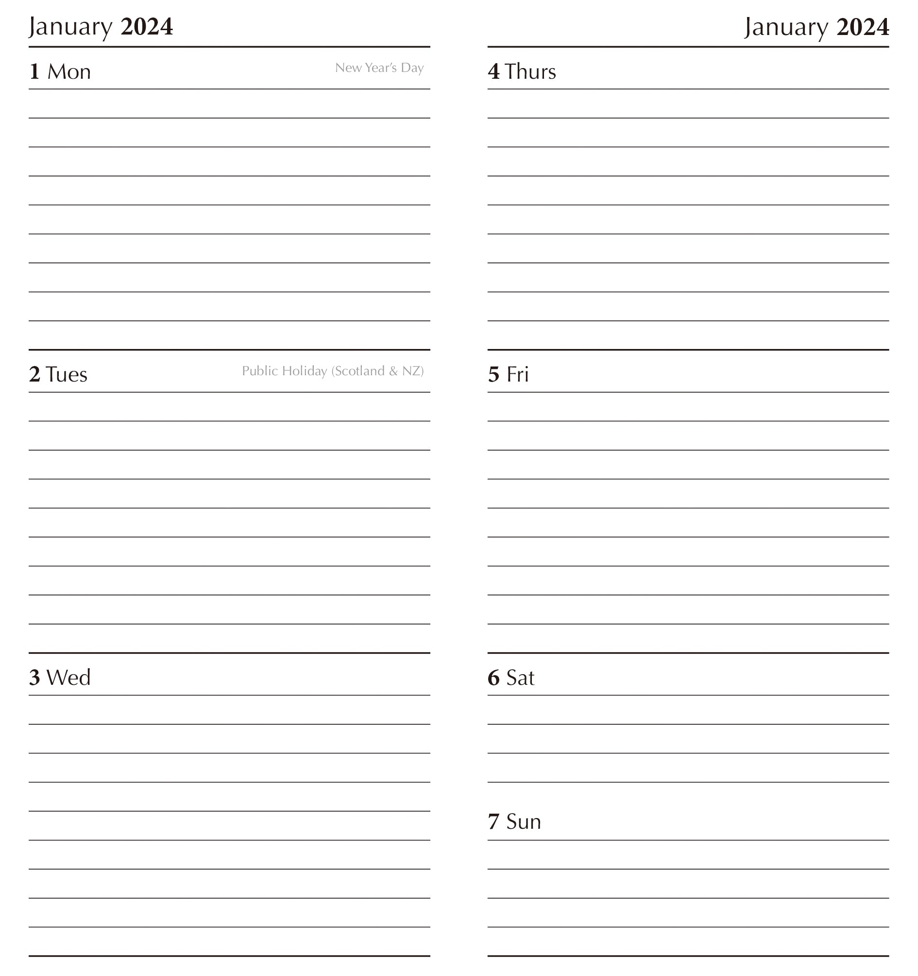 Klimt - 2024 Flexi Pocket Diary Premium Planner Christmas Xmas New Year Gift V474-617596