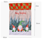 50x70cm Canvas Hessian Christmas Santa Sack Xmas Stocking Reindeer Kids Gift Bag, Cream - Faceless Santa (B) V474-624983