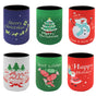 6x Christmas Stubby Stubbie Holders Beer Bottle Drink Can Cooler Santa Reindeer, D V474-626015