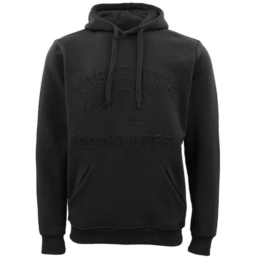Adult Australia Day Pullover Hoodie 3D Downunder Kangaroo Souvenir Jumper Jacket, Black, XL V474-626398