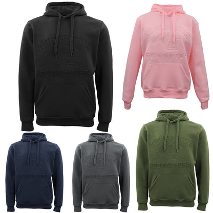 Adult Australia Day Pullover Hoodie 3D Downunder Kangaroo Souvenir Jumper Jacket, Dark Grey, L V474-626404