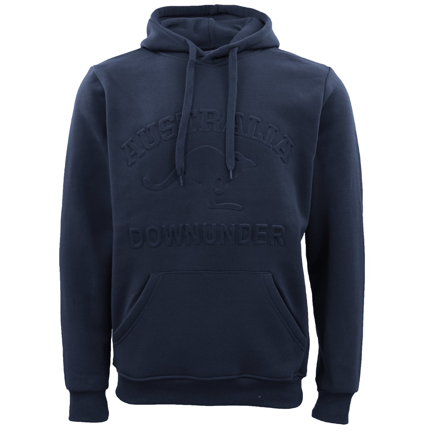 Adult Australia Day Pullover Hoodie 3D Downunder Kangaroo Souvenir Jumper Jacket, Navy, 3XL V474-626414