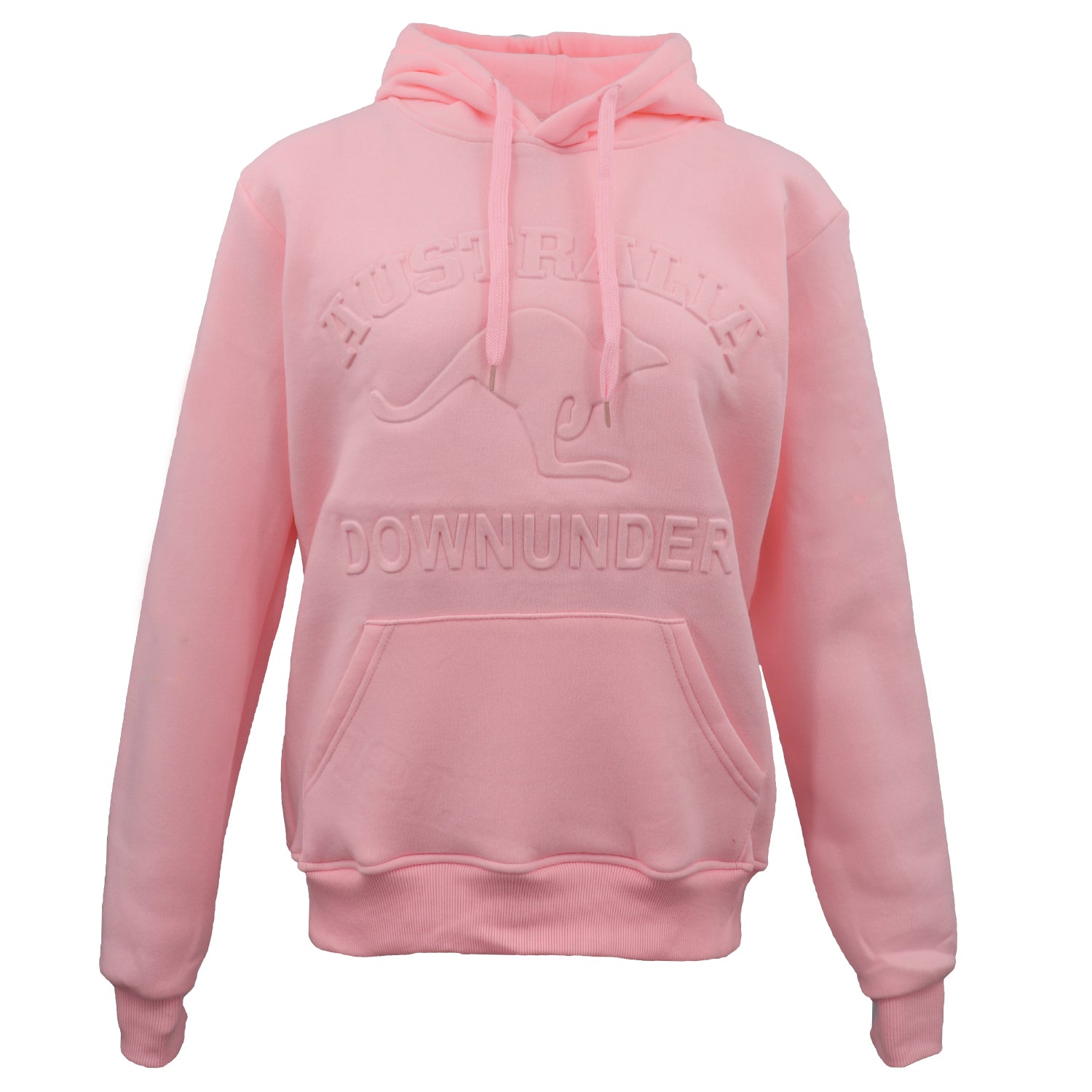 Adult Australia Day Pullover Hoodie 3D Downunder Kangaroo Souvenir Jumper Jacket, Pink, L V474-626426