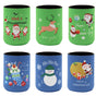 6x Christmas Stubby Stubbie Holders Beer Bottle Drink Can Cooler Santa Reindeer, F V474-626826