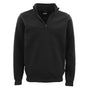 New Men's Unisex Adult Half-Zip Fleece Jumper Pullover Stand Collar Jacket Shirt, Black, XS V474-628682