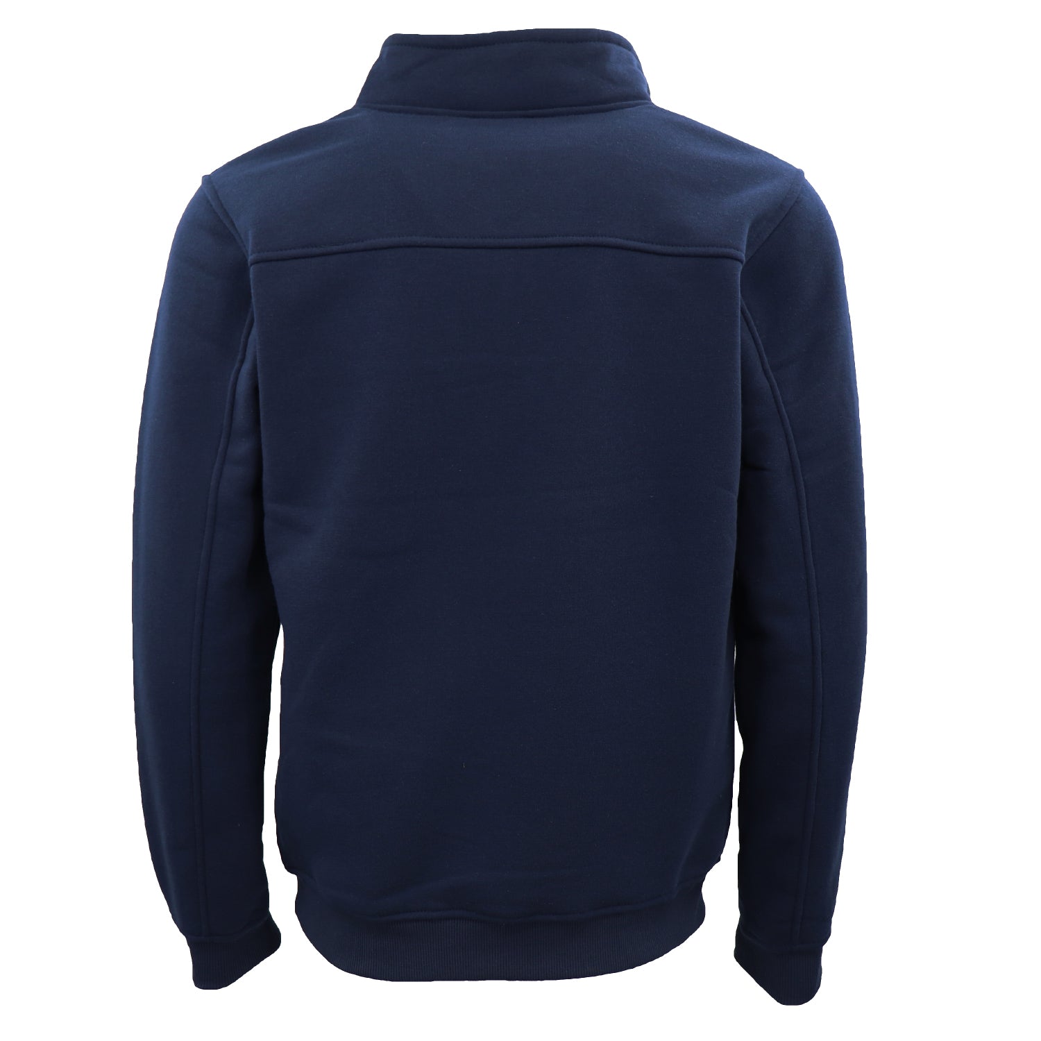 New Men's Unisex Adult Half-Zip Fleece Jumper Pullover Stand Collar Jacket Shirt, Navy, M V474-628705