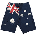 Men's Adult Board Shorts Australian Flag Australia Day Souvenir Navy Beach Wear, Navy, S V474-629688