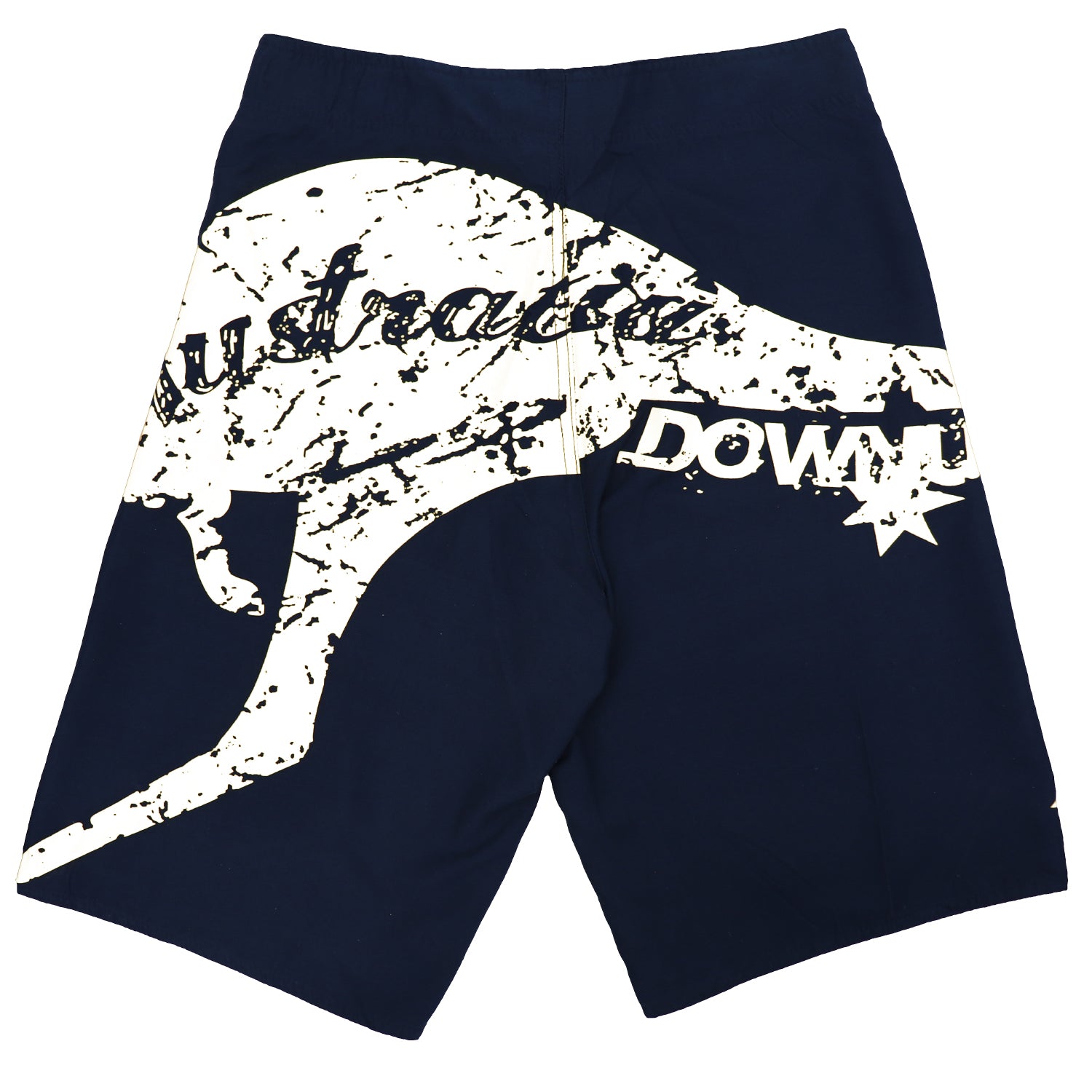 Men's Adult Board Shorts Australia Day Kangaroo Down Under Souvenir Beach Wear, Navy/Yellow, M V474-629723