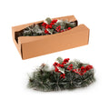 Christmas Floral Table Arrangements Red Berries Pine Cones Flowers Decorations, Large V474-629957