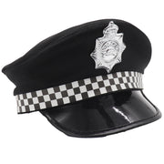 Police Officer Hat Cop Costume Party Cosplay Black Cap Badge Halloween Book Week V474-654755