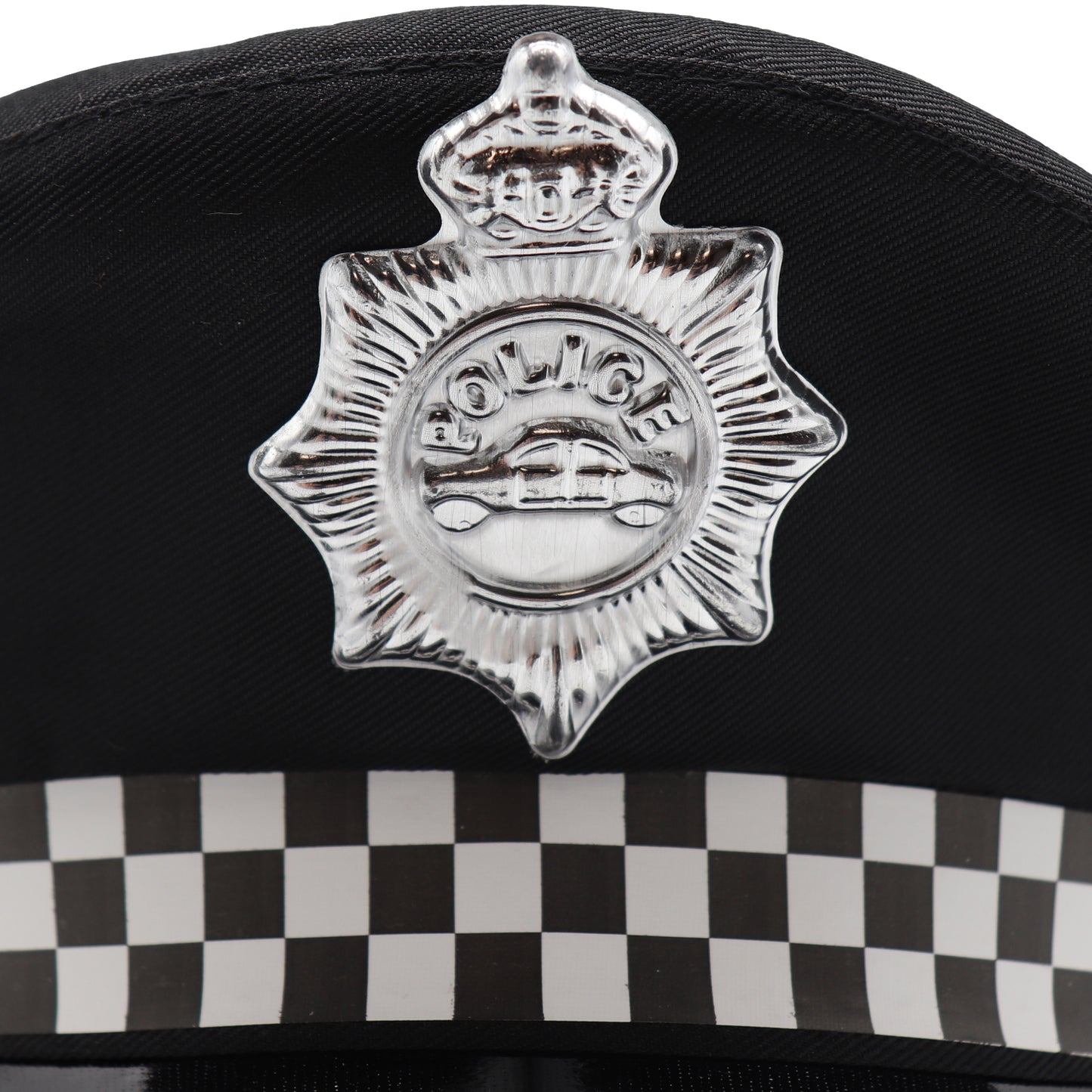 Police Officer Hat Cop Costume Party Cosplay Black Cap Badge Halloween Book Week V474-654755
