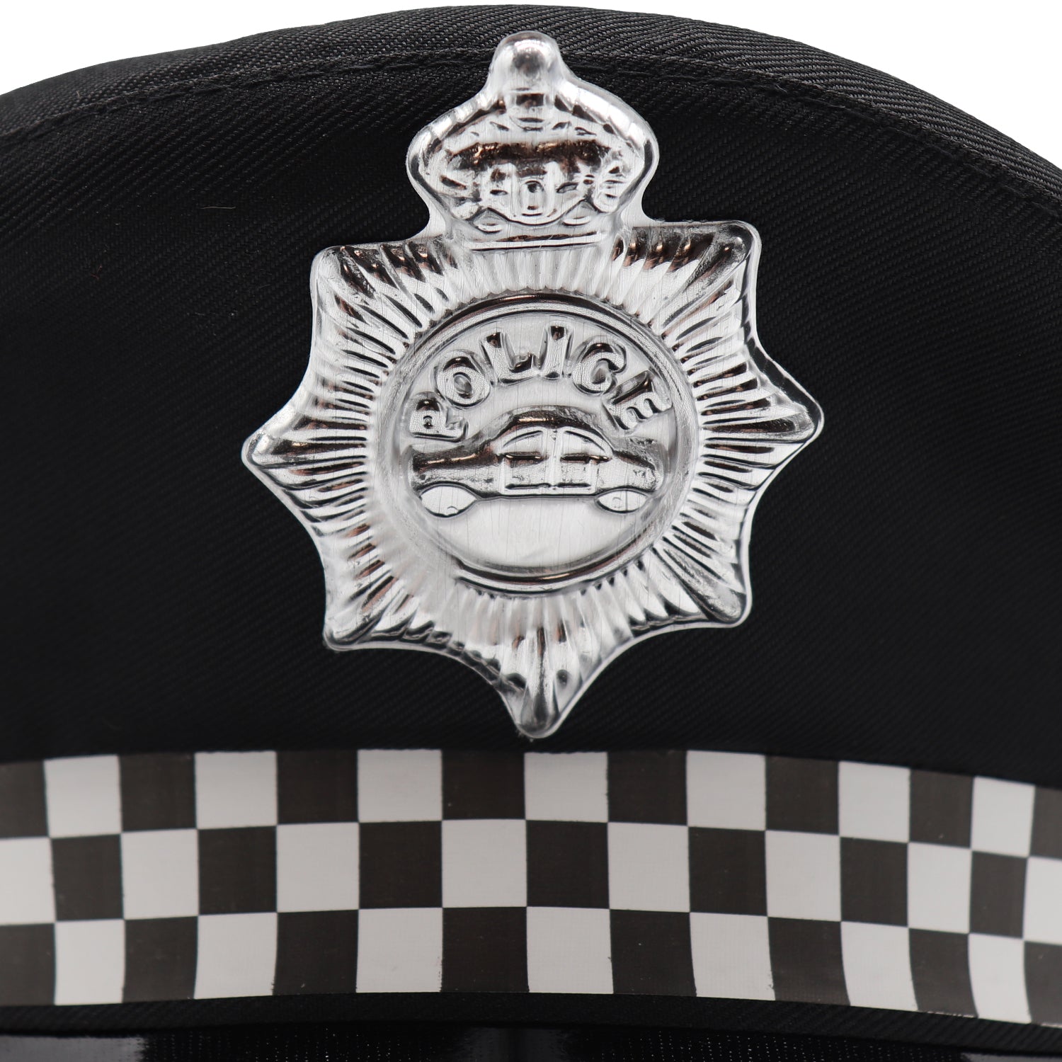 Police Officer Hat Cop Costume Party Cosplay Black Cap Badge Halloween Book Week V474-654755