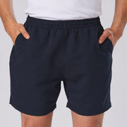 Men's Breathable Mesh-Lined Swim Shorts Quick Dry Gym Sport Running Track Pants, Navy, S V474-655630