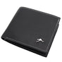 Mens Wallet Australian Kangaroo Leather Bifold Souvenir Gift Coin Card Holder, Black Kangaroo V474-662764