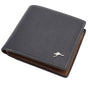 Mens Wallet Australian Kangaroo Leather Bifold Souvenir Gift Coin Card Holder, Dark Blue Kangaroo V474-662766