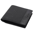 Mens Wallet Australian Kangaroo Leather Bifold Souvenir Gift Coin Card Holder, Midnight Black Textured V474-662769