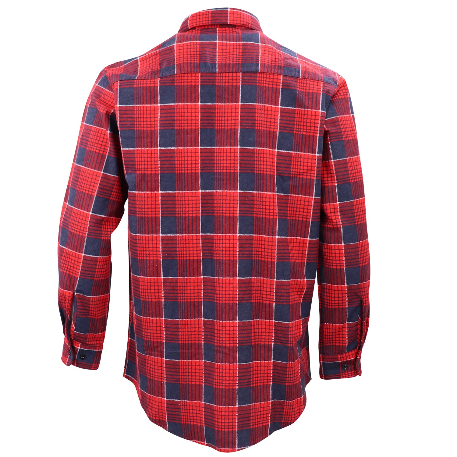 Men's 100% Cotton Flannelette Shirt Long Sleeve Plaid Check Flannel w Pockets, Crimson Tide Plaid, 3XL V474-666562