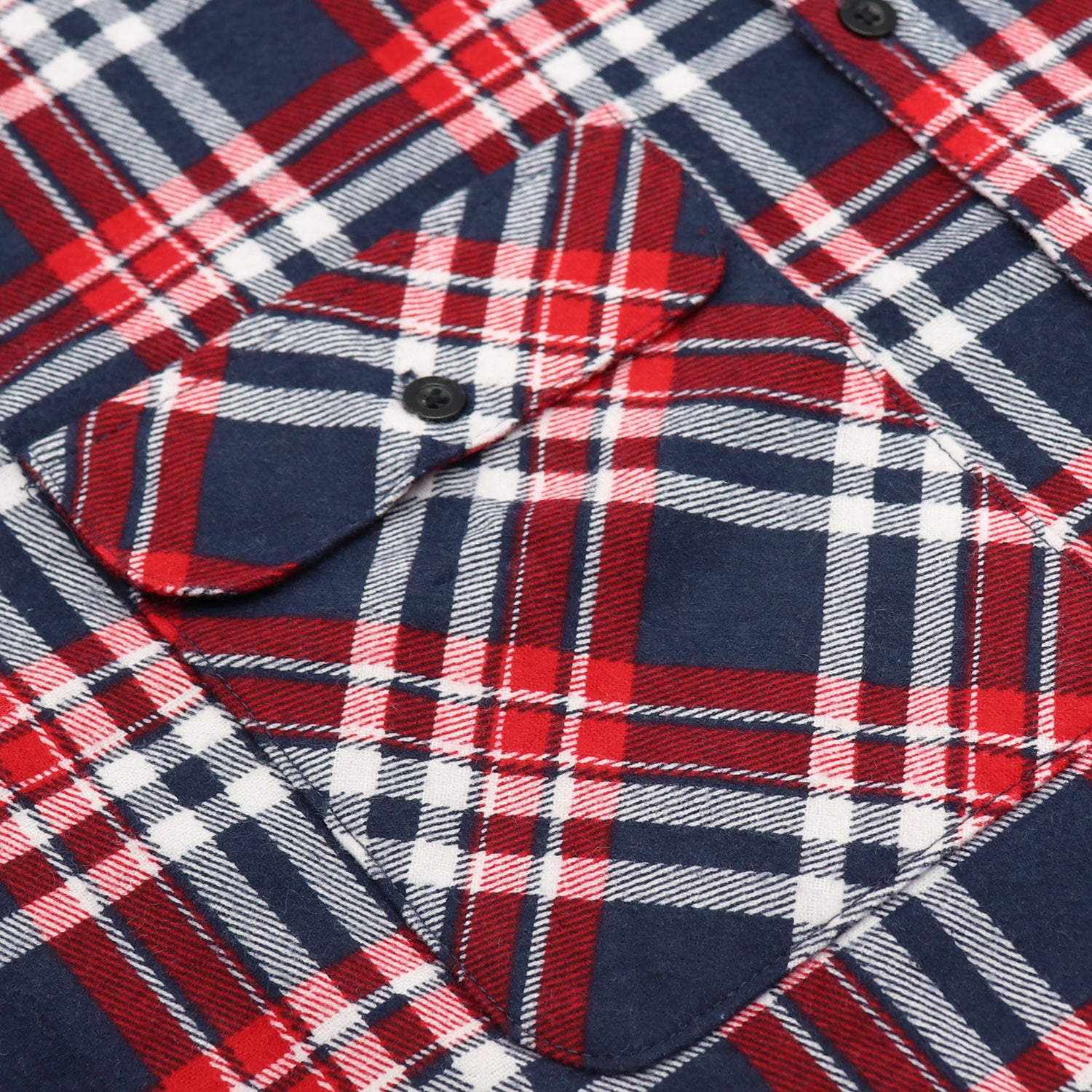 Men's 100% Cotton Flannelette Shirt Long Sleeve Plaid Check Flannel w Pockets, Heritage Red Plaid, 2XL
