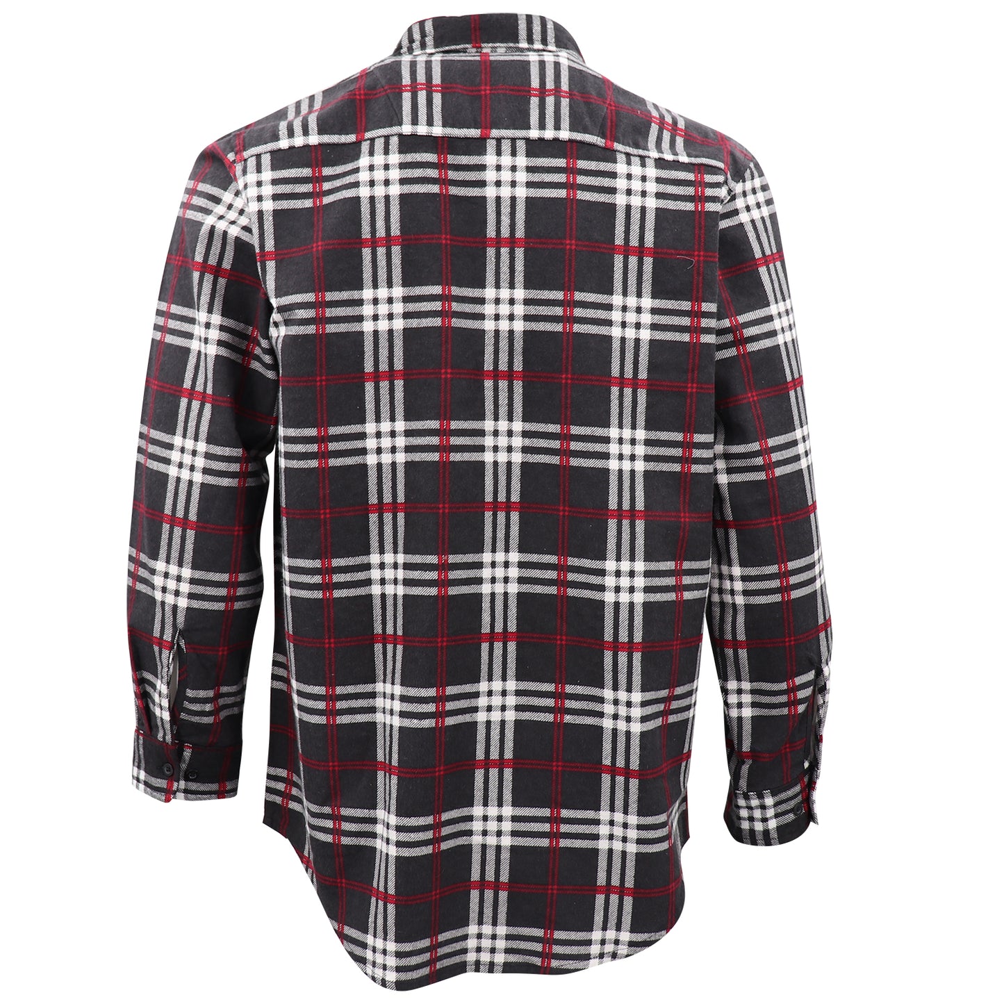 Men's 100% Cotton Flannelette Shirt Long Sleeve Plaid Check Flannel w Pockets, Shadow Glen Plaid, M V474-666588