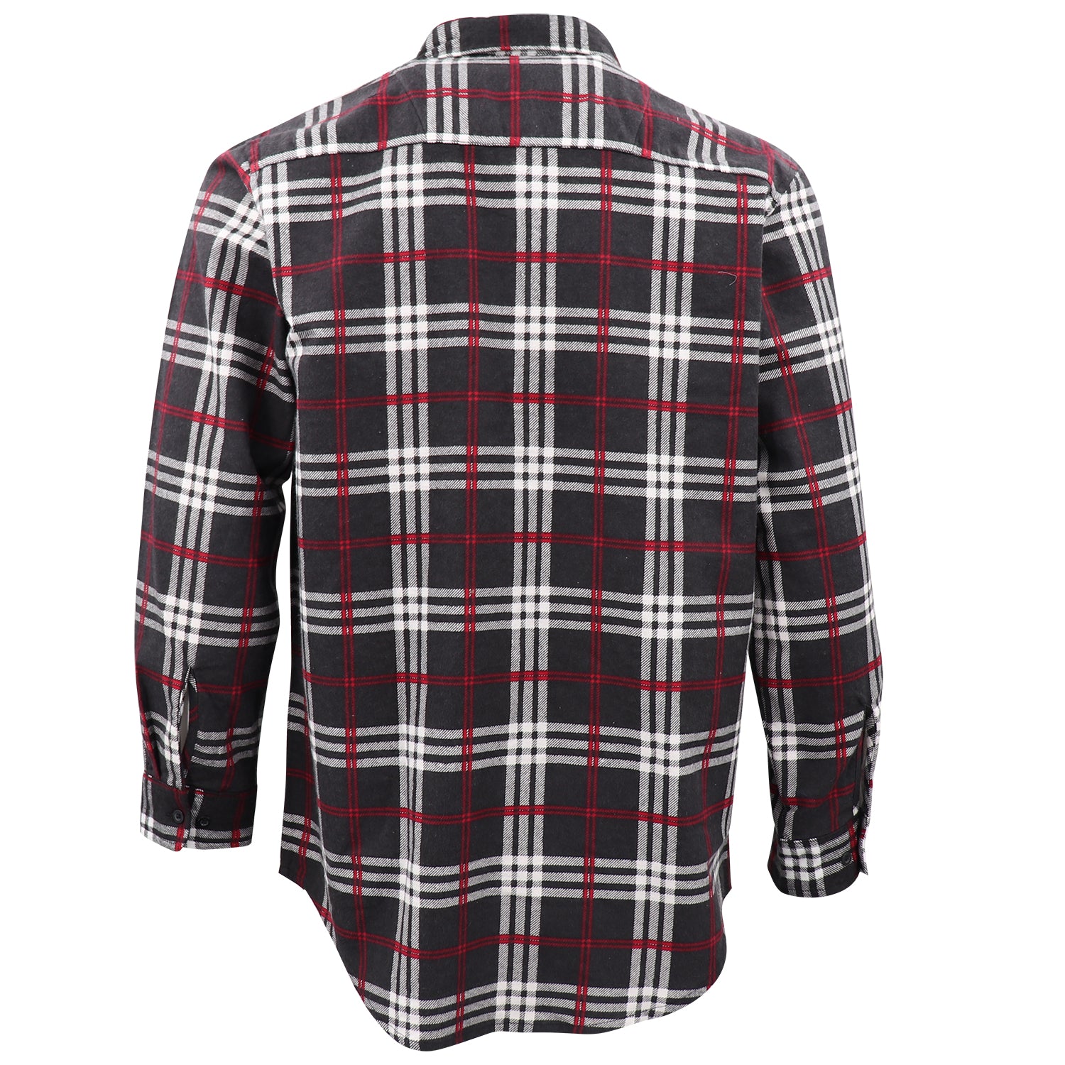 Men's 100% Cotton Flannelette Shirt Long Sleeve Plaid Check Flannel w Pockets, Shadow Glen Plaid, L